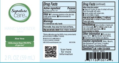 Image Description (Hand Sanitizer Aloe Vera Spray Liquid 59 mL 70vv)